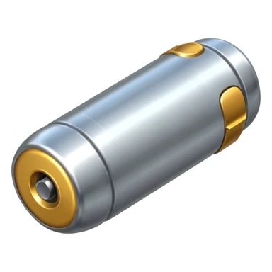 a single gun bullet sligly ratated to the right side sticker