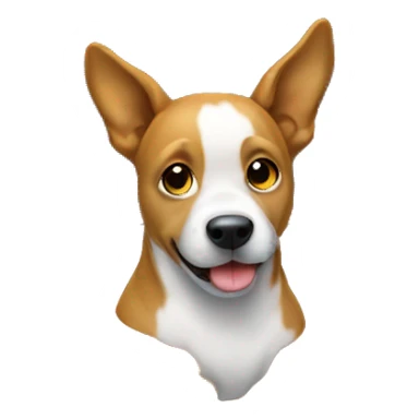 Dog sticking hanging from fireplace  sticker