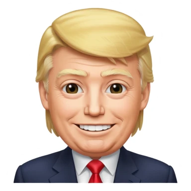 Treump avec des feuk sticker