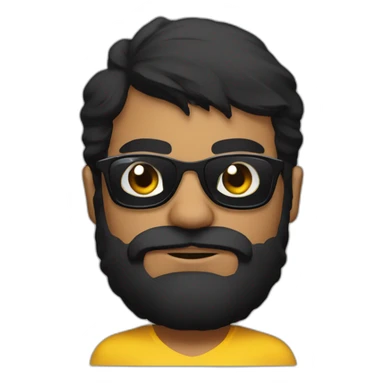 Sri lankan MMA fighter with glases black hairand black eye sticker