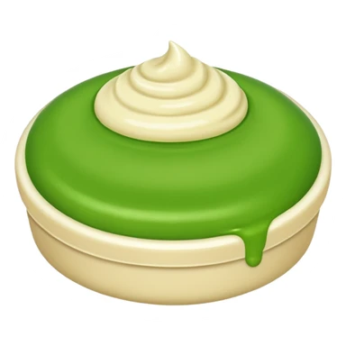 green cream skincare sticker