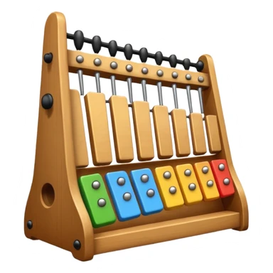 wooden glockenspiel instrument sticker