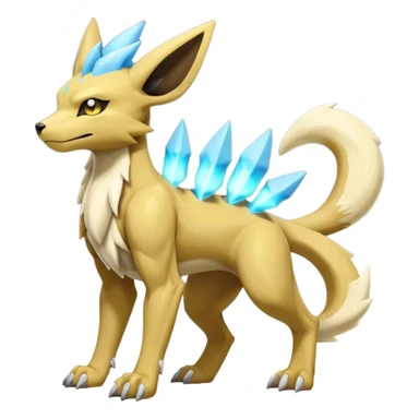 Manectric-Lucio-Cubone-Umbreon-Marowak-Draco-Fakémon-hybrid-creature (full body), 4 legs sticker