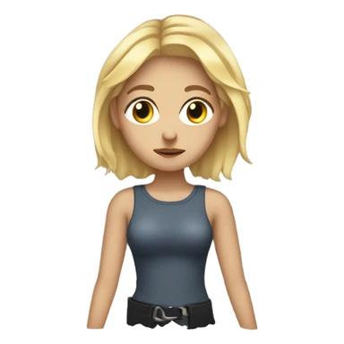 Blonde girl arrested sticker