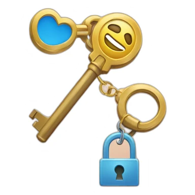 an account icon next to a keys icon sticker