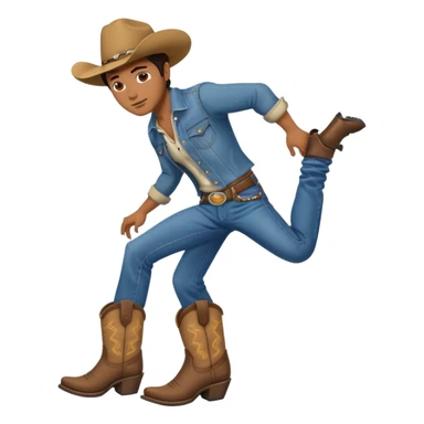 cowboy twerking sticker