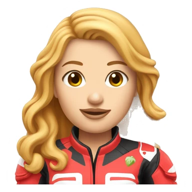 Strawberry blonde motocross women sticker