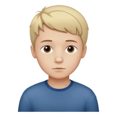 An Emoji of boy with short hair, who can be described by three words: perfectionist, air, ocean sticker