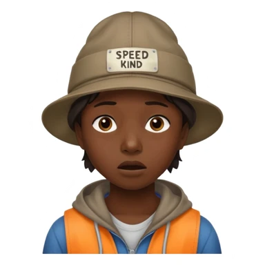 Do a emoji about the meme of the streamer speed “Speed I need this my mom is kind homeless” sticker