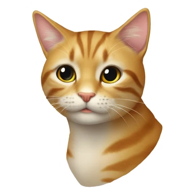 Кошка розовая которая лежит  sticker
