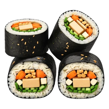 vegan kimbap sticker