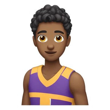 teenage nonbinary character who likes sports sticker