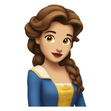 beauty and the beast belle sticker