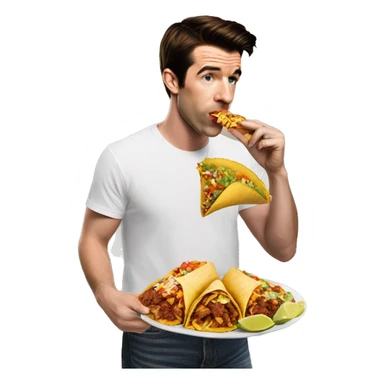 Drake Bell eating Tacos Al Pastor sticker