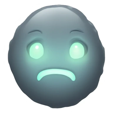 a glowing pure grey magical artifact sticker