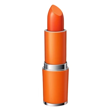 Orange-colored tube-shaped cosmetic sticker