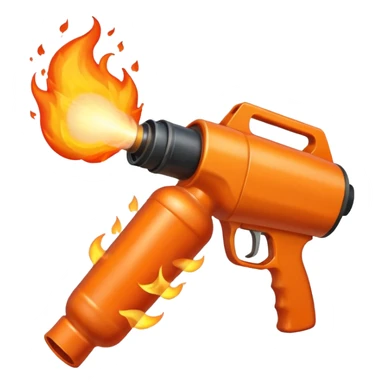 flame thrower shooting big flame sticker