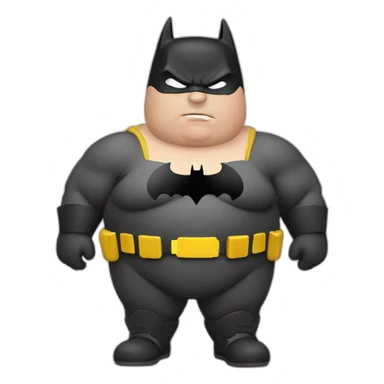fat batman fatman sticker