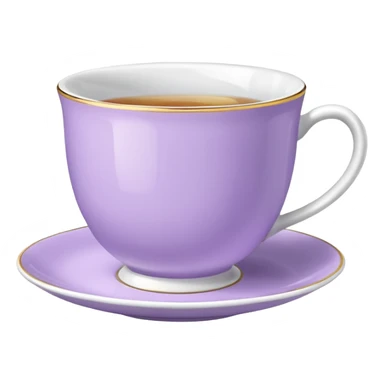 porcelain tea lilac sticker