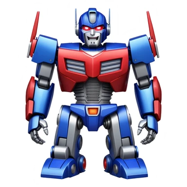 Optimus Prime robot from Transformers laughing sticker