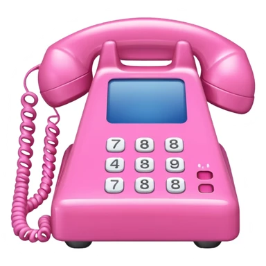 pink phone call caller id bubble sticker