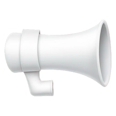 White Megaphone with the word cheer in baby pink sticker