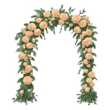Wedding floral arch sticker