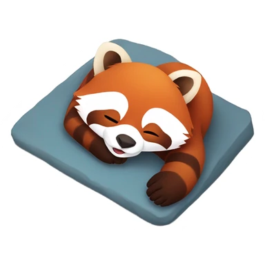 Red panda is sunbathing  sticker