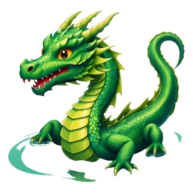 dragon in the lake sticker