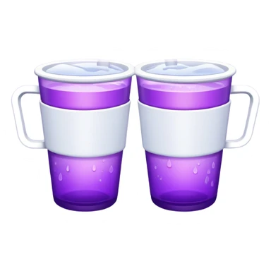 Double Cup purple inside  sticker
