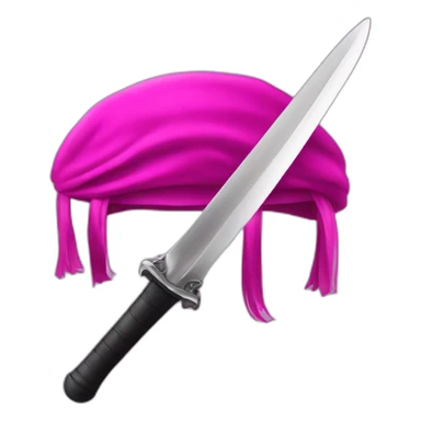 Épée magique fushia et noir magique sticker