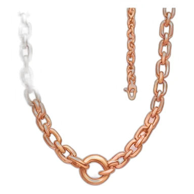 pink gold chain sticker