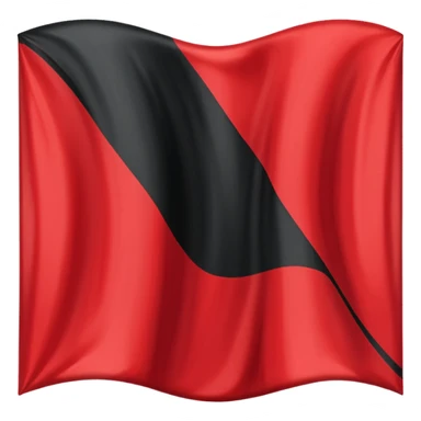 Schwarz weiß rote Fahne  sticker