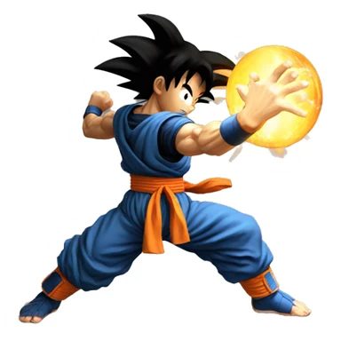 Goku using Kamehameha  sticker