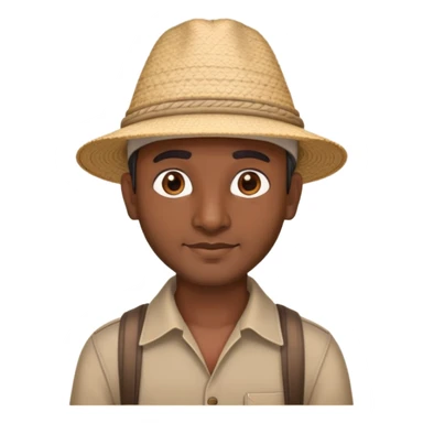 An indian man tourist guide  sticker