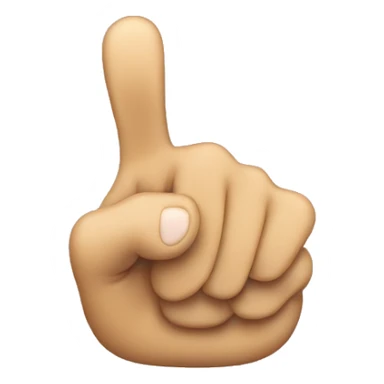 Emoji pointing to the right with his hand, let's make it a little funny sticker