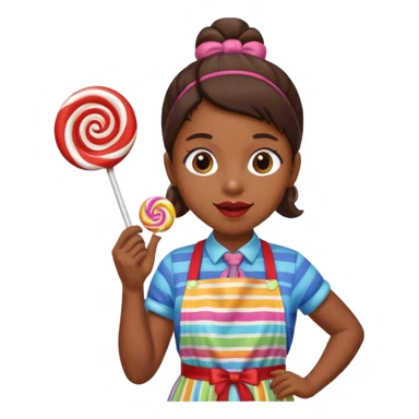 candy shop vendor, looking like candy  sticker