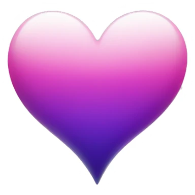 a purple and pink ombre heart sticker
