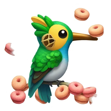 emoji de un colibrí con dulces sueños  sticker