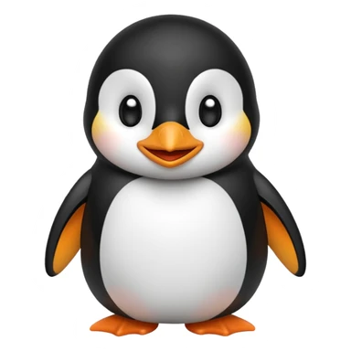 “iphone emoji” style penguin laughing sticker