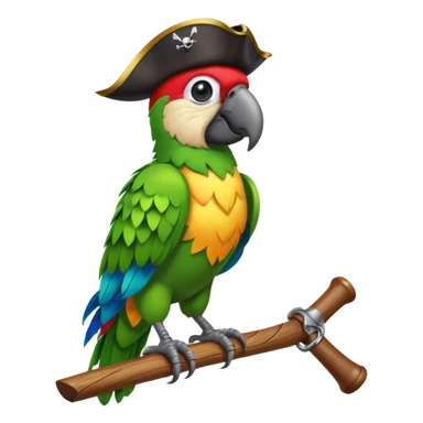 pirate parrot sticker