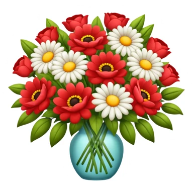 Huge flower bouquet sticker