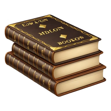A stack of edwardian-era spellbooks sticker