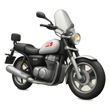 a motorbike belonging to SH company sticker
