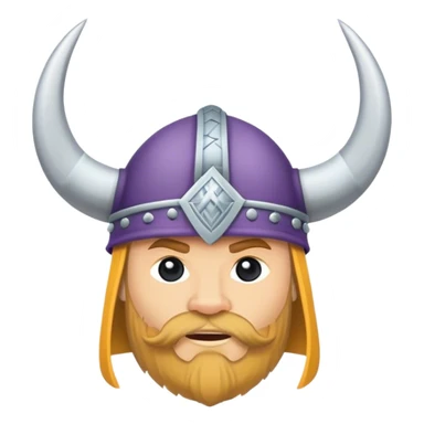 Viking hat with a minnesota state outline sticker