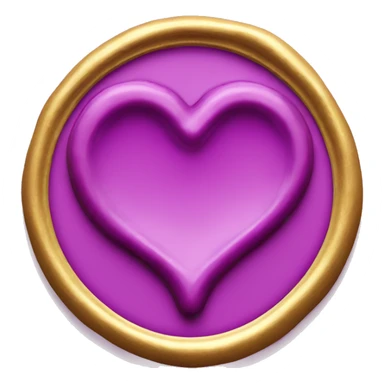 Heart shape wax seal  sticker