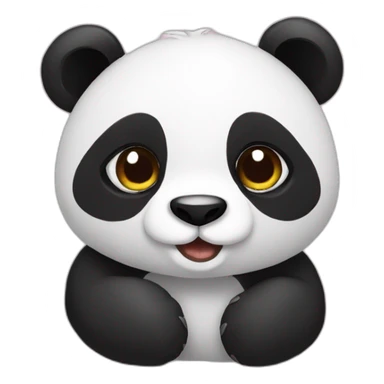 panda coeur sticker