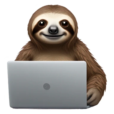 sloth with RedBull and laptop sticker