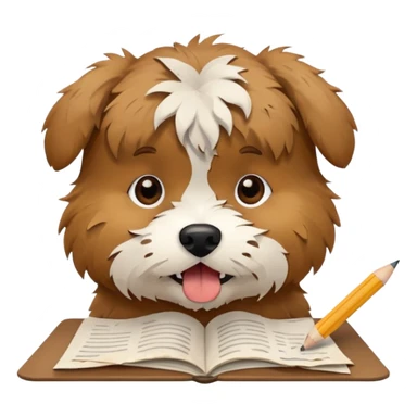 Dog eat homework sticker