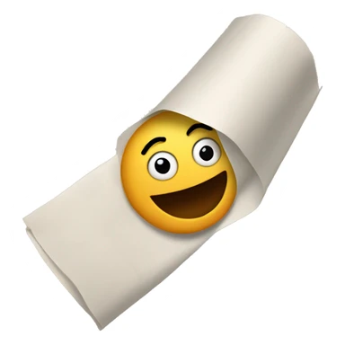 rolling up in paper sticker